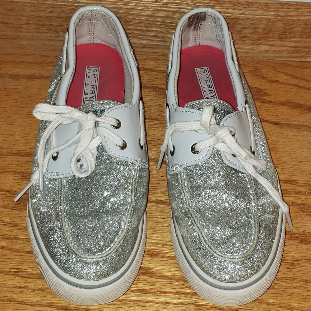 SPERRY GLITTERY BOAT SHOES